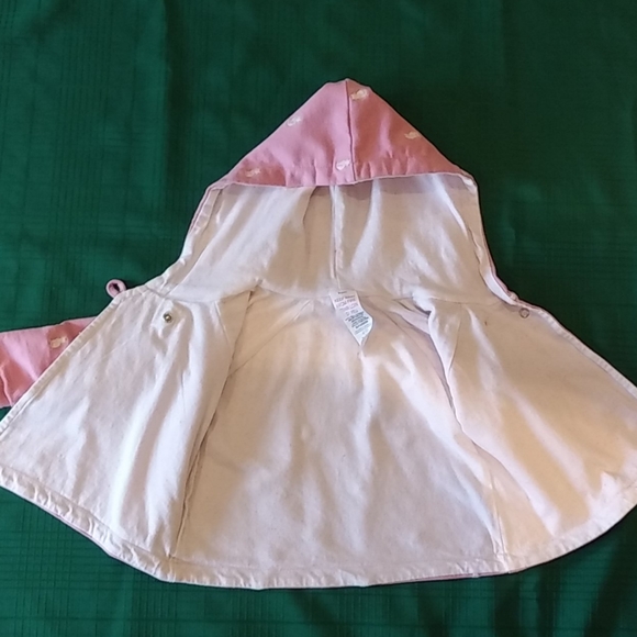 Hatley Girl's Pink Hooded Sweater With Cat Print - Picture 6 of 8